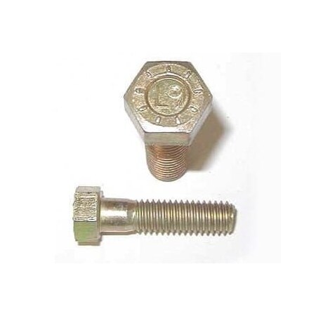 Newport Fasteners Grade 9, 7/16"-20 Hex Head Cap Screw, Zinc Yellow Steel, 2-1/2 in L, 50 PK 807572-50